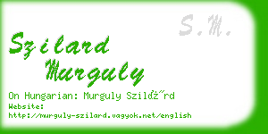 szilard murguly business card